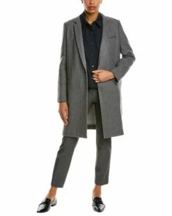 Lafayette 148 New York Marabela Wool-Blend Coat Women Outerwear