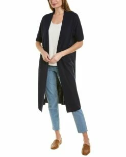 Lafayette 148 New York Open Front Cashmere Cardigan Women Sweaters & Knits