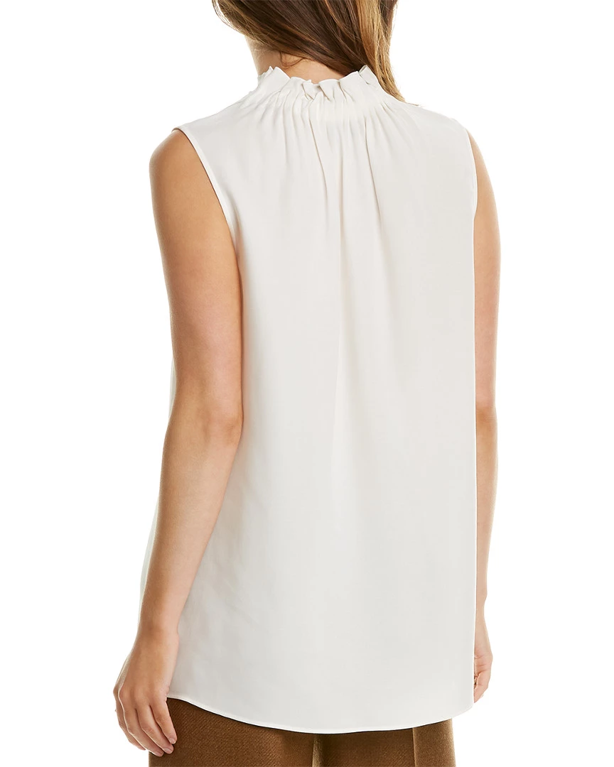 Lafayette 148 New York Percy Silk Blouse Women Tops - Image 2