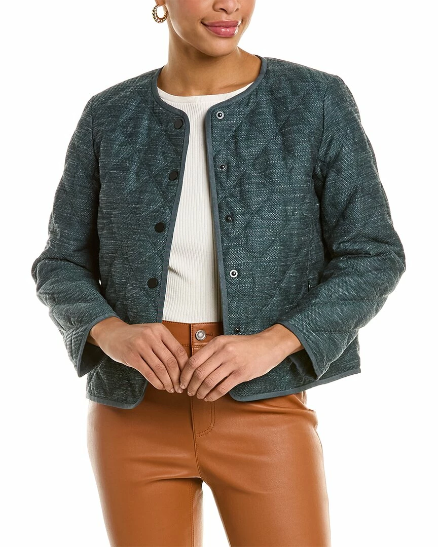 Lafayette 148 New York Quilted Kade Linen-Blend Jacket Women Outerwear