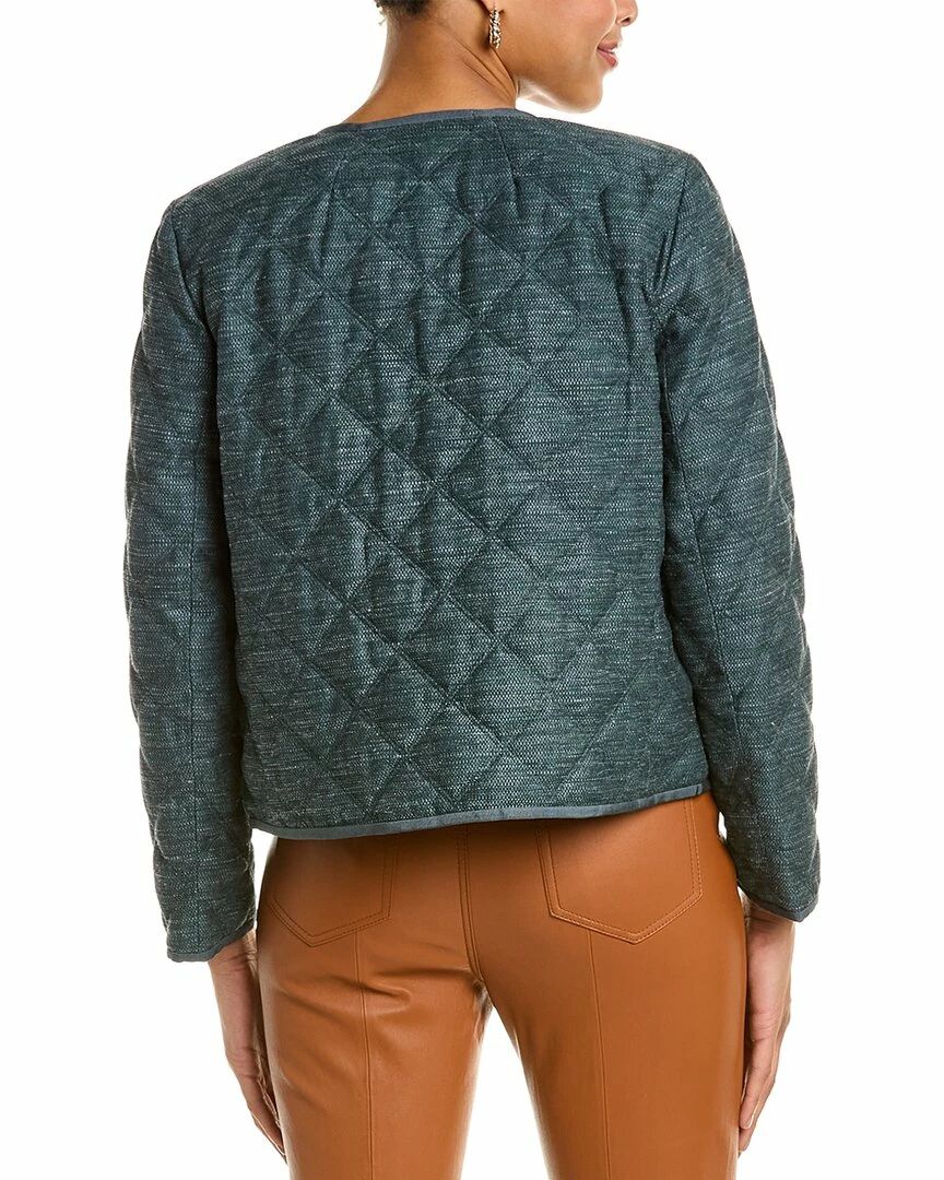 Lafayette 148 New York Quilted Kade Linen-Blend Jacket Women Outerwear - Image 2