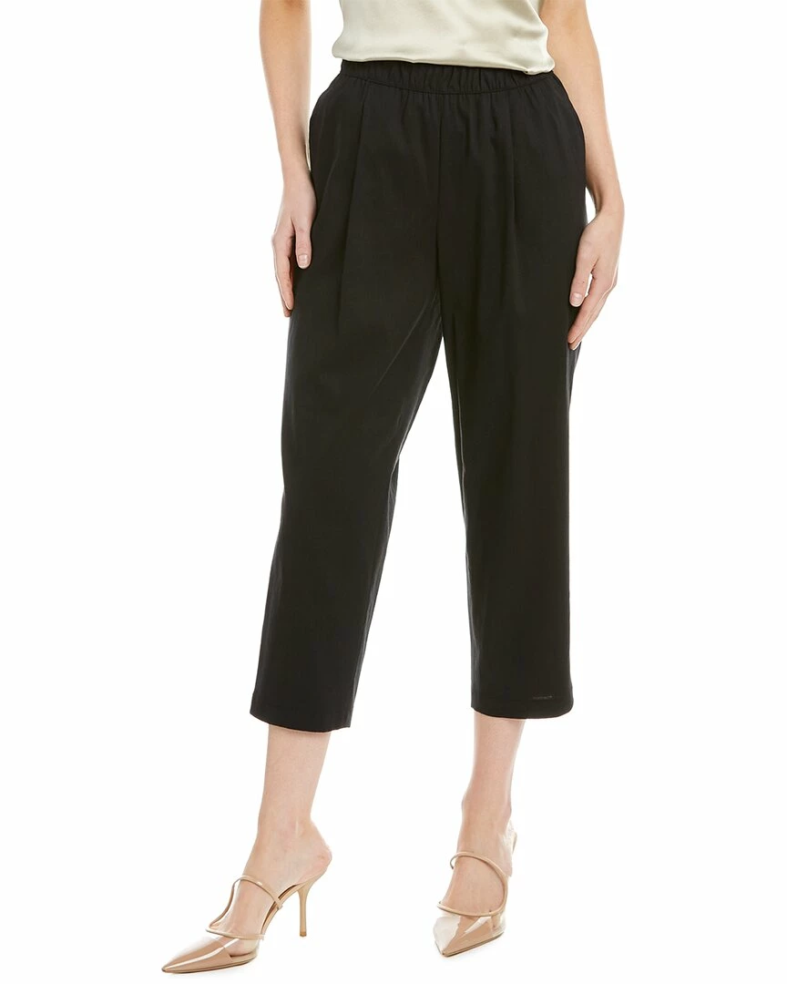 Lafayette 148 New York Ashland Cropped Linen & Wool-Blend Pant Women Pants