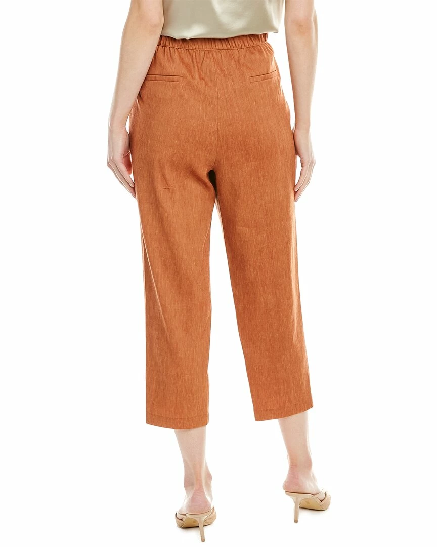 Lafayette 148 New York Ashland Cropped Linen & Wool-Blend Pant Women Pants - Image 2