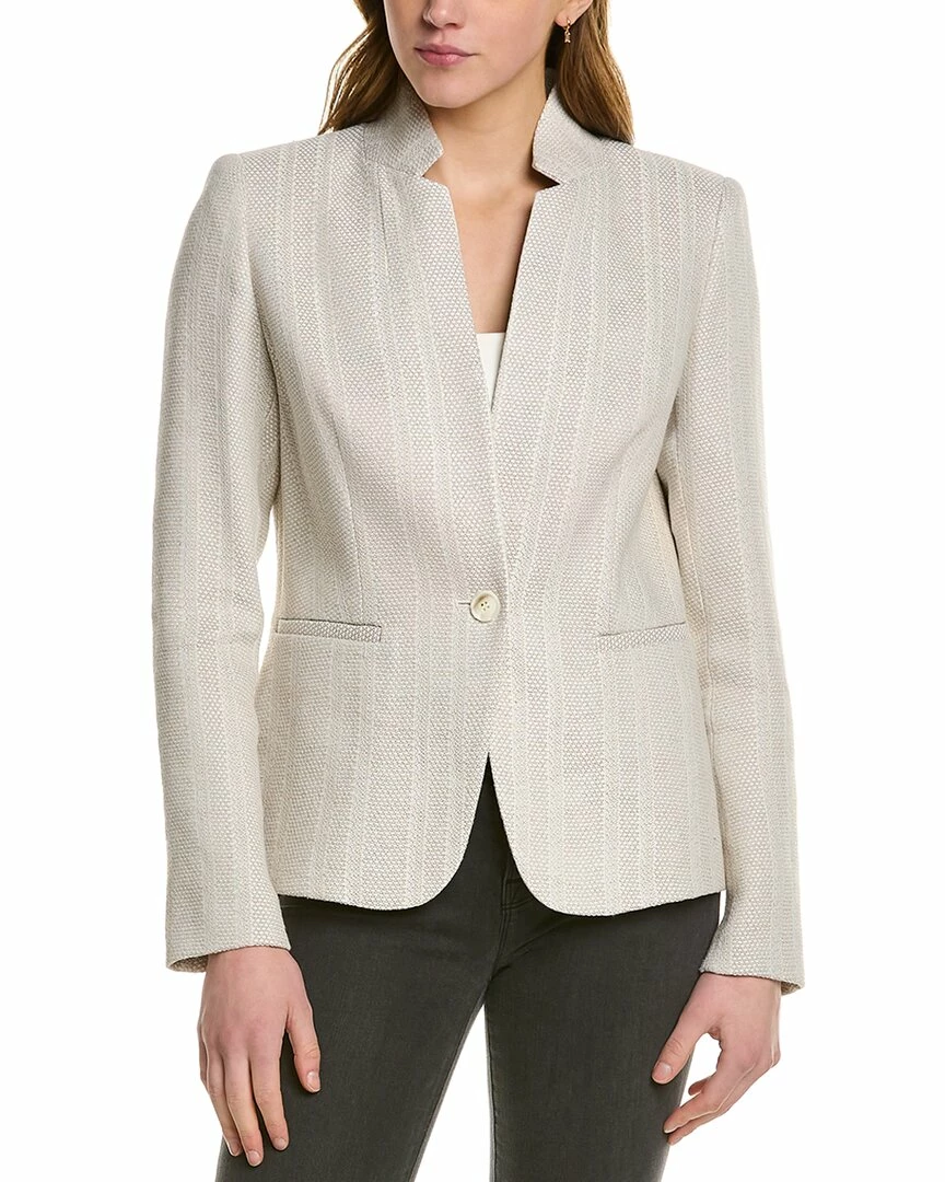 Lafayette 148 New York Trudie Linen-Blend Jacket Women Suits & Separates