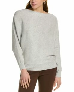 Lafayette 148 New York Ribbed Asymmetric Silk-Blend Sweater Women Sweaters & Knits
