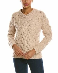 Lafayette 148 New York V-Neck Cashmere-Blend Sweater Women Sweaters & Knits
