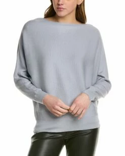 Lafayette 148 New York Ribbed Asymmetric Silk-Blend Sweater Women Sweaters & Knits