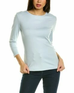 Lafayette 148 New York 3/4 Sleeve T-Shirt Women Tops
