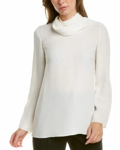 Lafayette 148 New York Joy Silk Blouse Women Tops