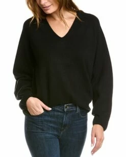 Lafayette 148 New York Cashmere V-Neck Sweater Women Sweaters & Knits