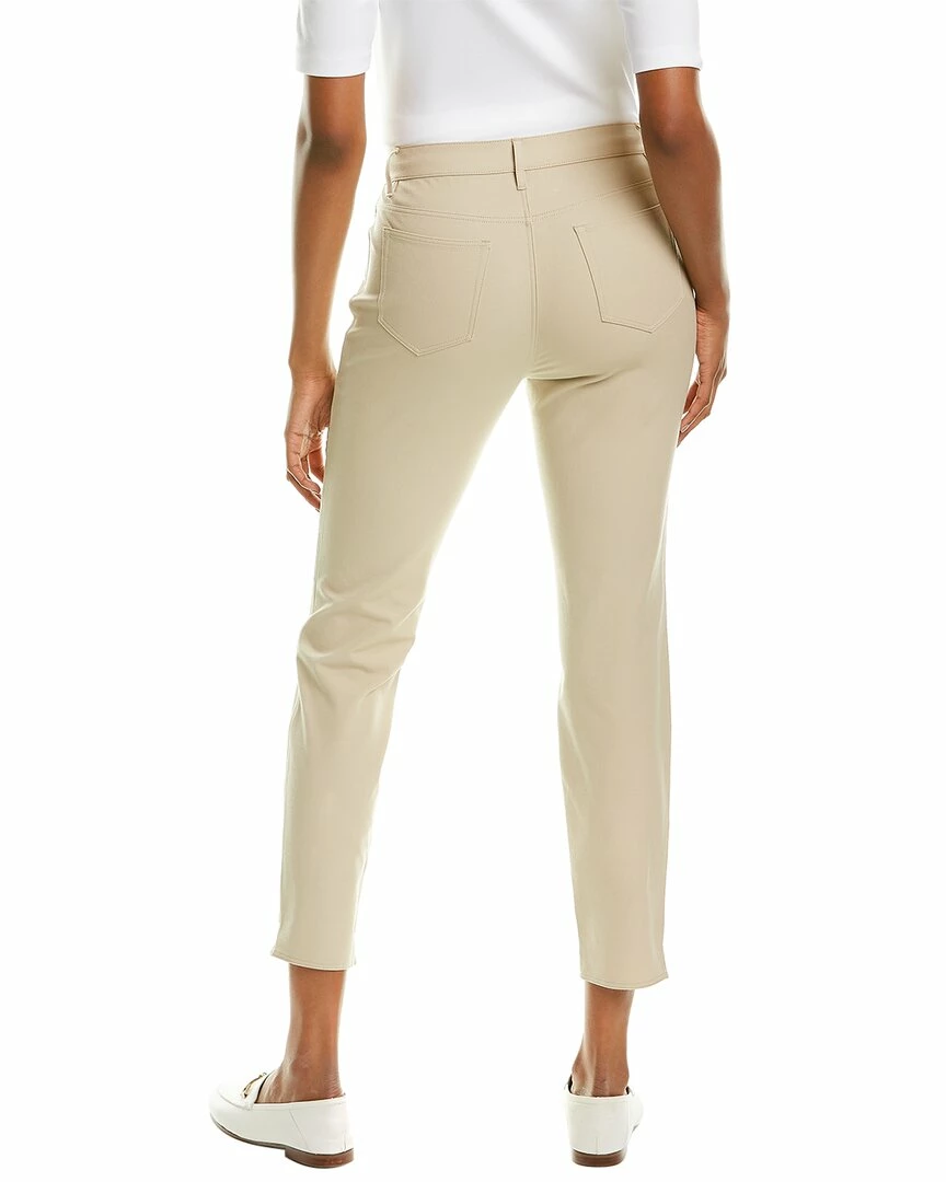 Lafayette 148 New York Mercer Step Hem Jean Women Pants Khaki - Image 4