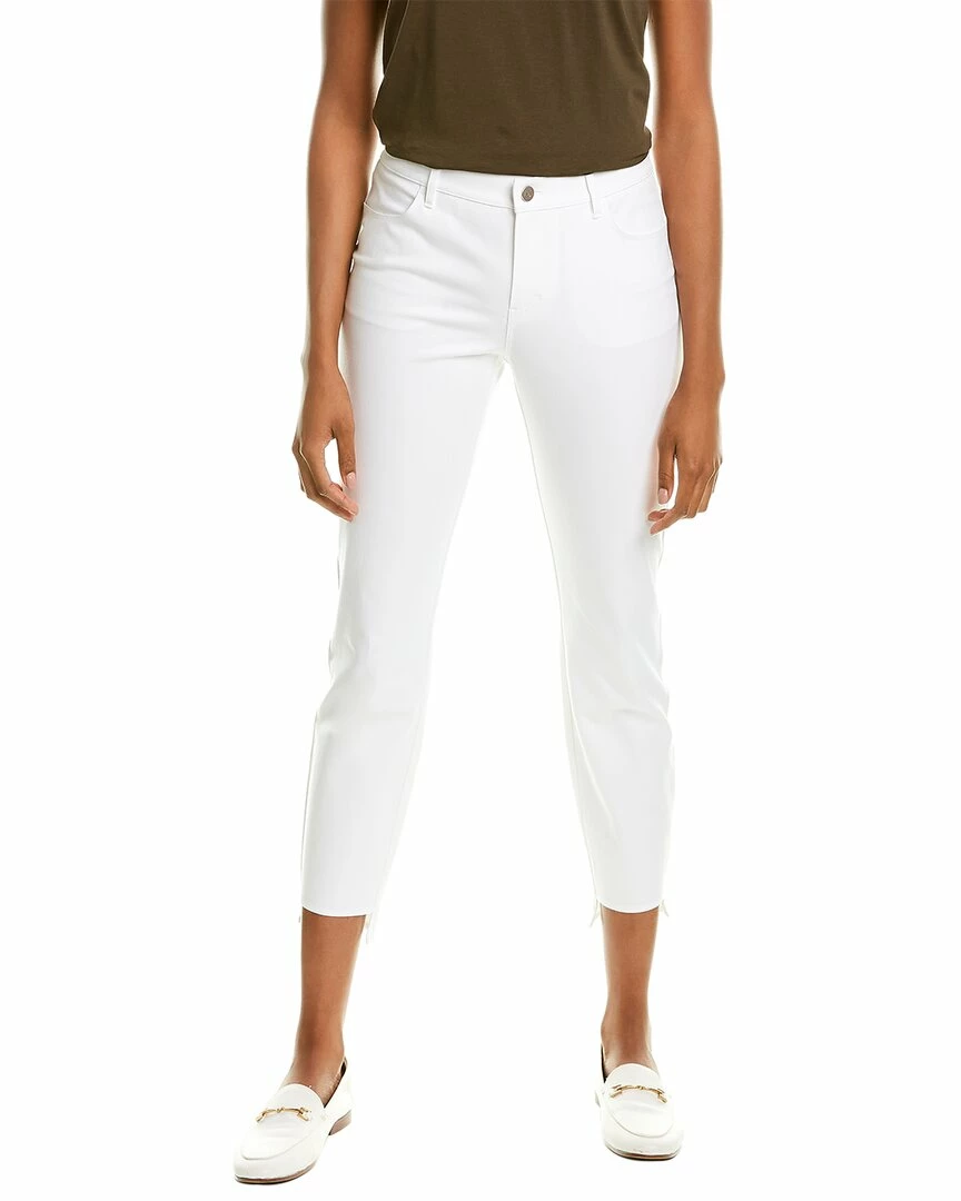 Lafayette 148 New York Mercer Step Hem Jean Women Pants Khaki - Image 6