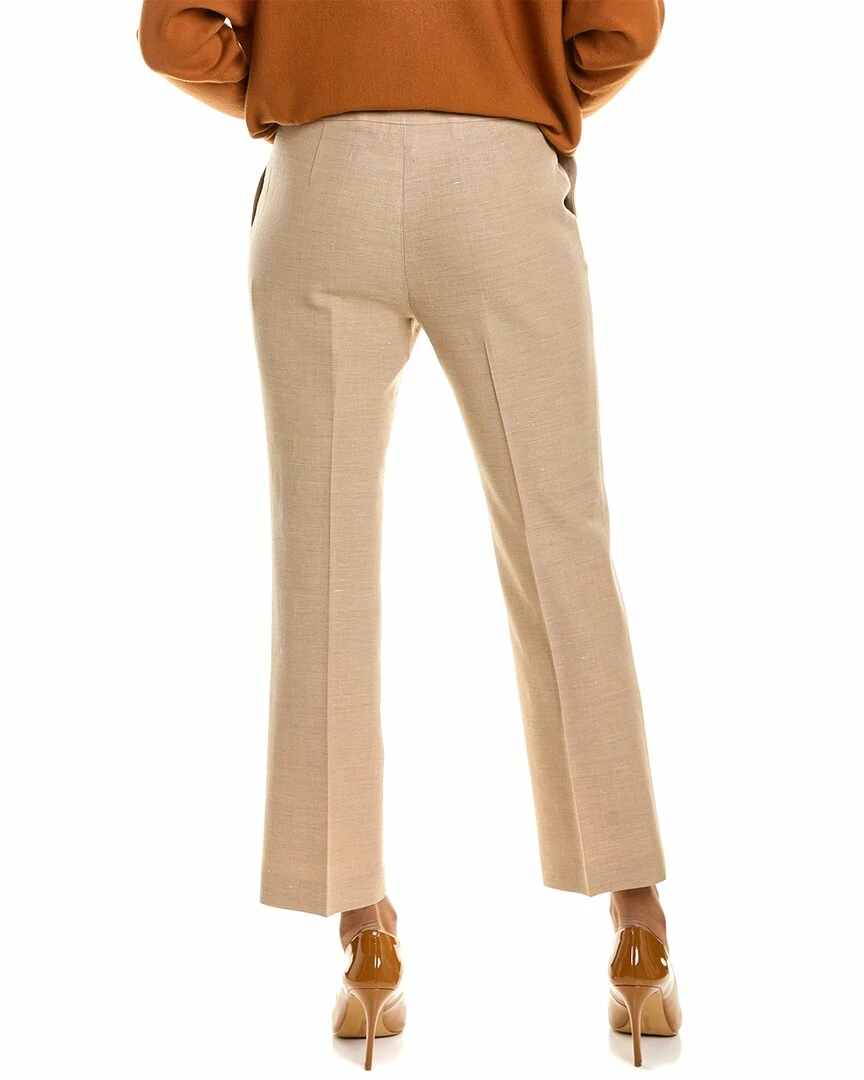 Lafayette 148 New York Manhattan Flare Wool & Linen-Blend Ankle Pant Women Pants - Image 2