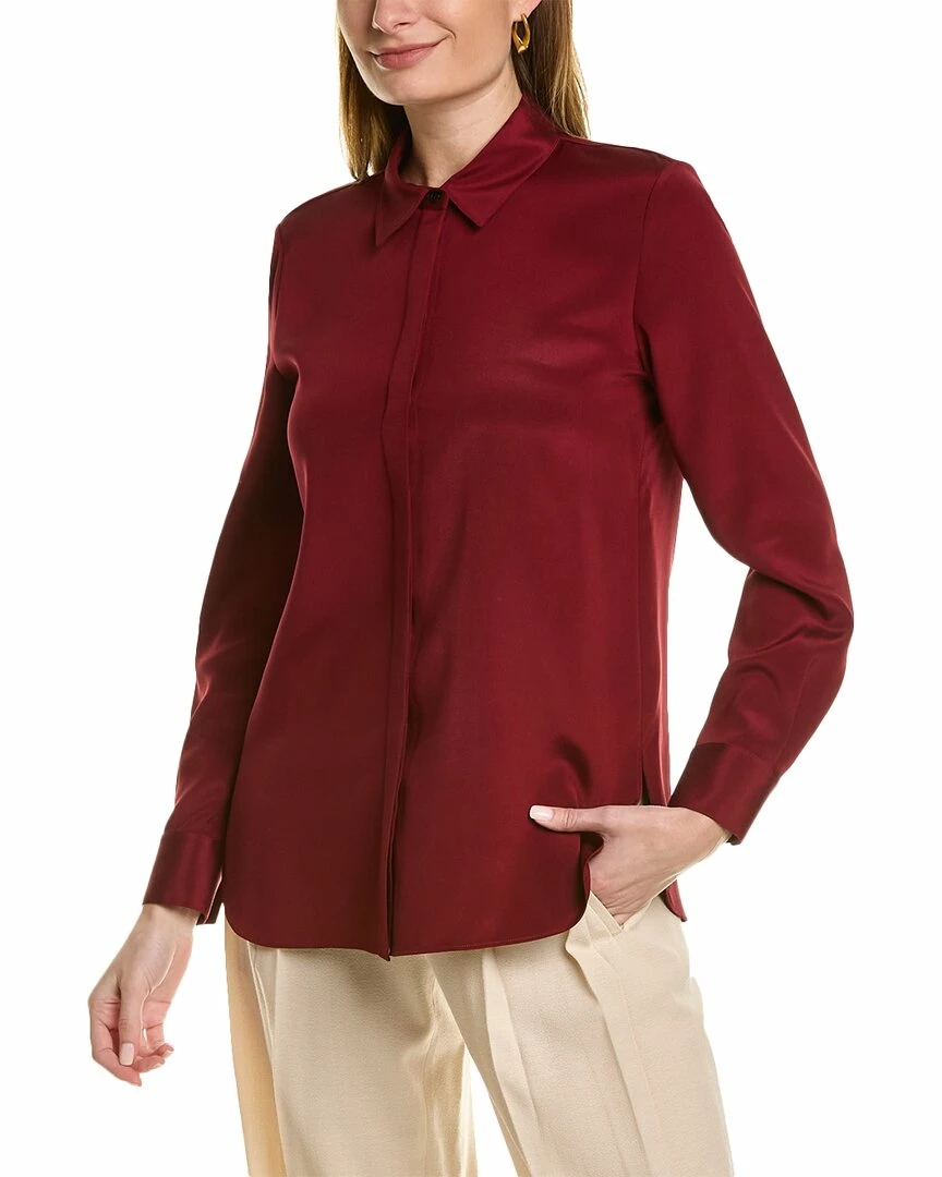 Lafayette 148 New York Ruxton Silk-Blend Blouse Women Tops
