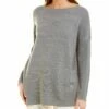 Lafayette 148 New York Bateau Neck Wool Sweater Women Sweaters & Knits