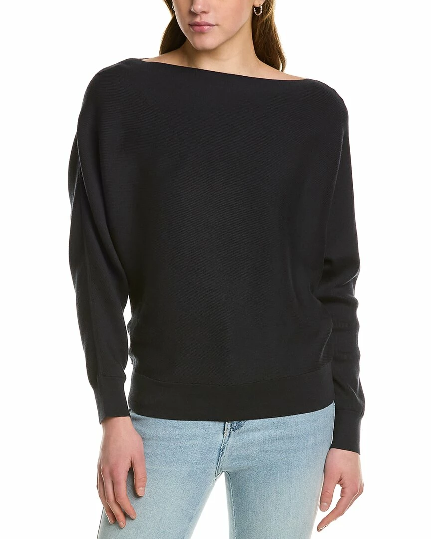 Lafayette 148 New York Ribbed Asymmetric Silk-Blend Sweater Women Sweaters & Knits