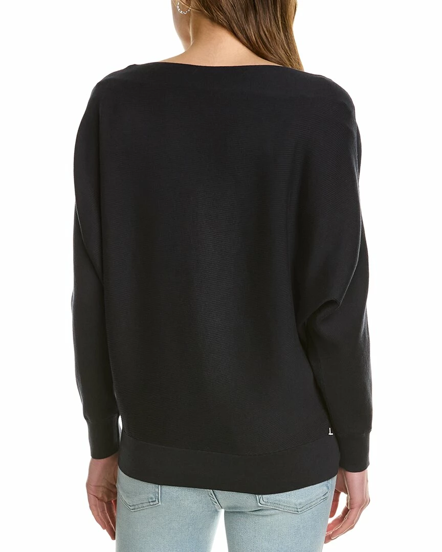Lafayette 148 New York Ribbed Asymmetric Silk-Blend Sweater Women Sweaters & Knits - Image 2